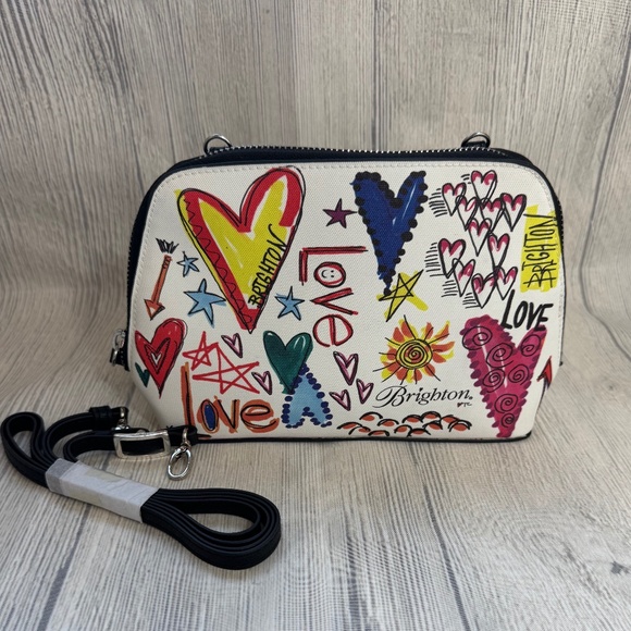 Brighton Colorful Love and Heart Crossbody Bag - Picture 1 of 6